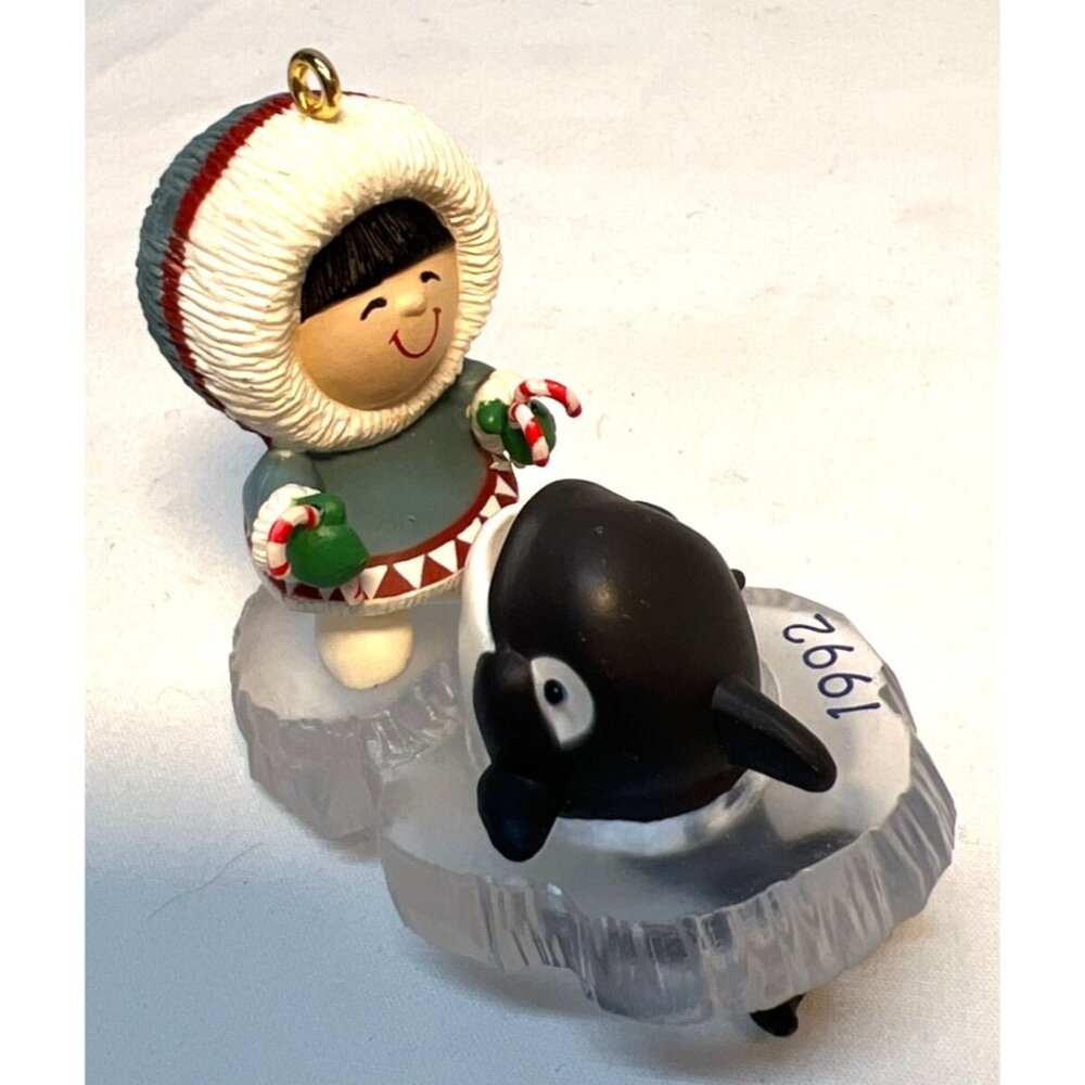 Hallmark Keepsake Ornament 1992 Frosty Friends Collectors Series Ice Block Base